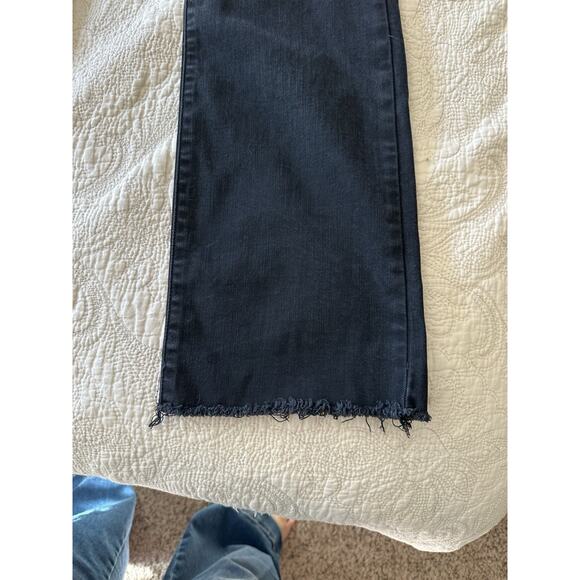 Judy Blue Black Wash Slim Boot Cut Jeans Frayed Hem Stretch Denim 15/32 Womens - Picture 4 of 6